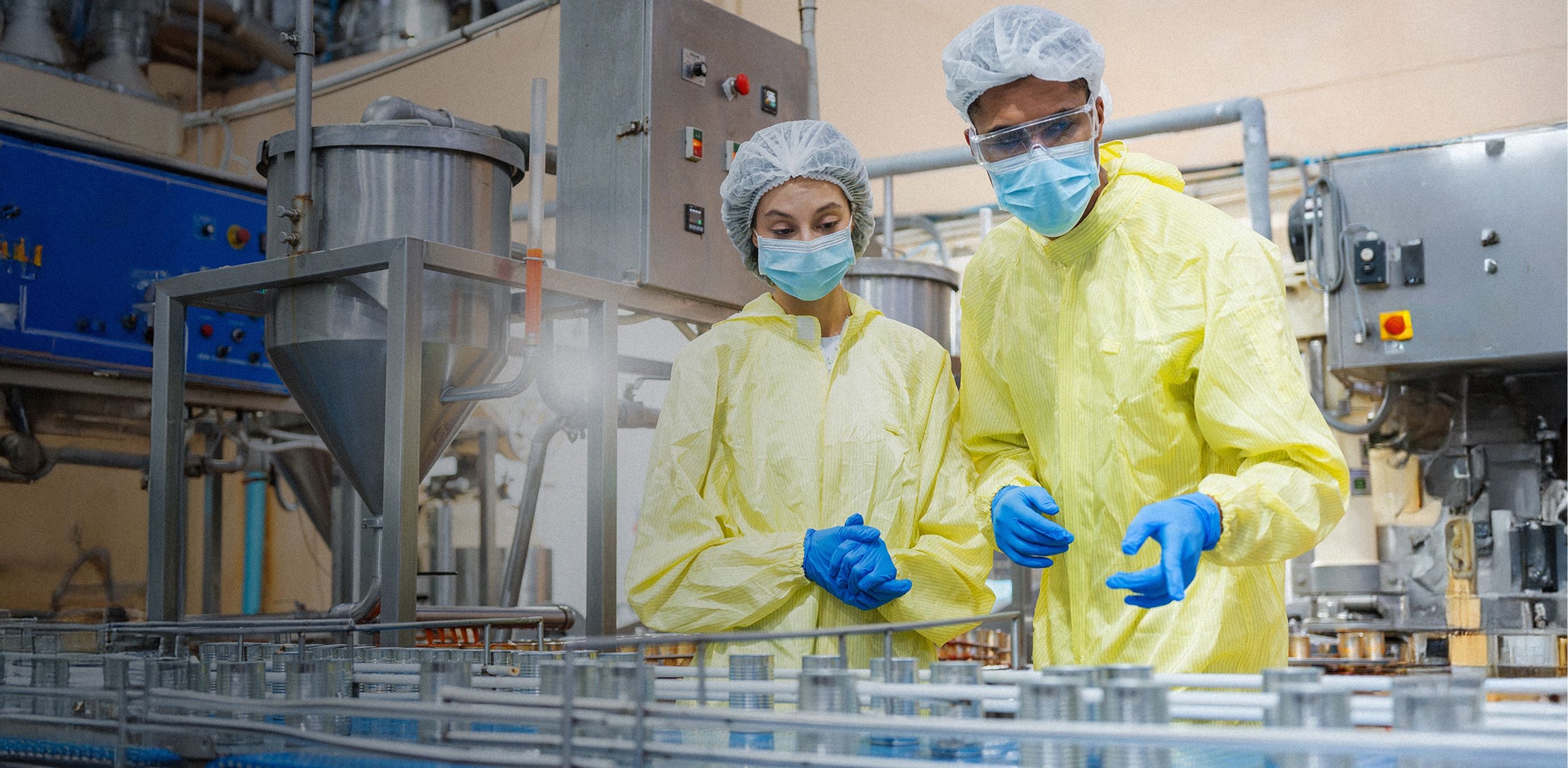 Isaac consultants monitoring a consumer product assembly line