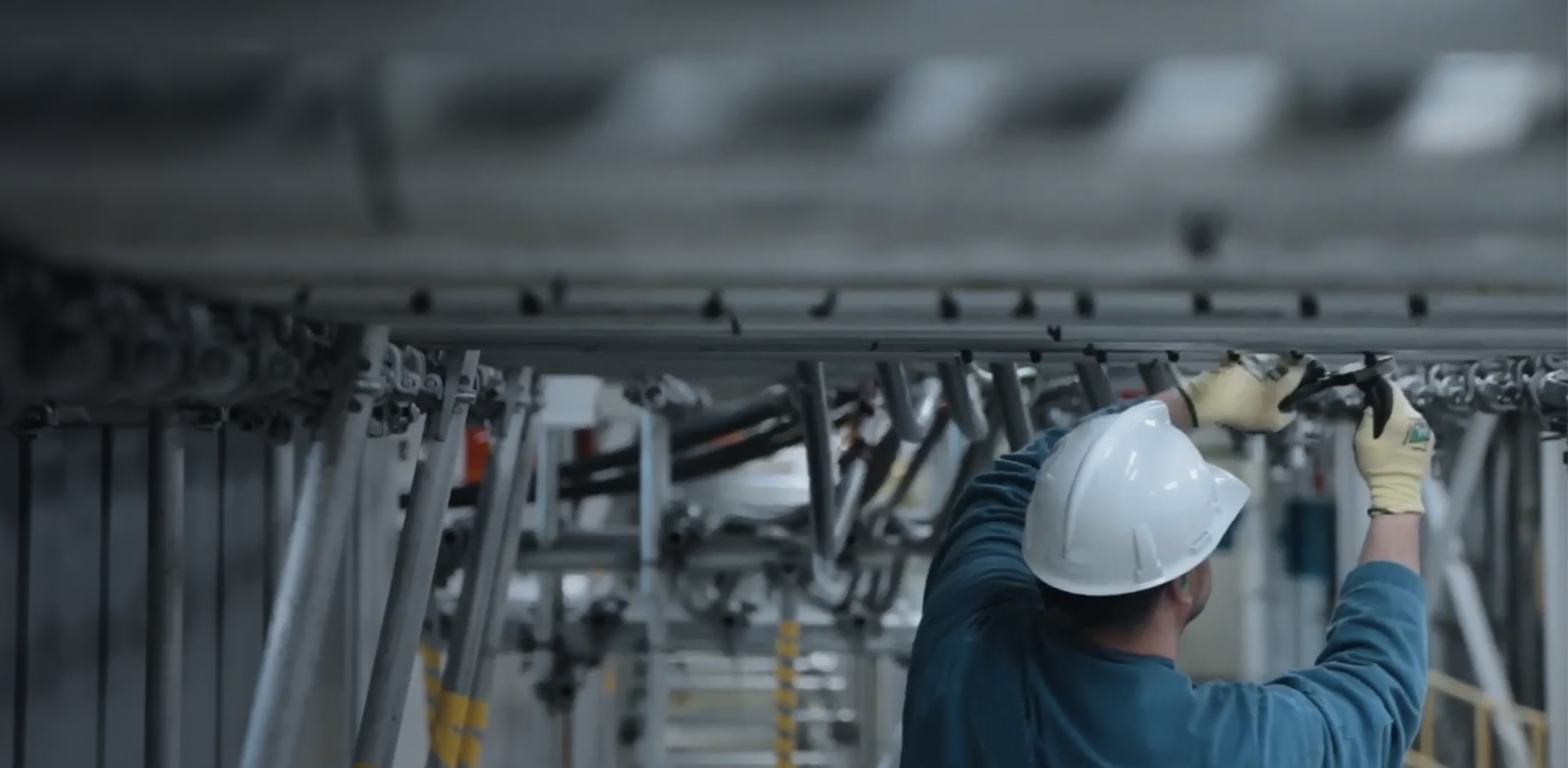 Energy Sector worker making repairs to infrastructure